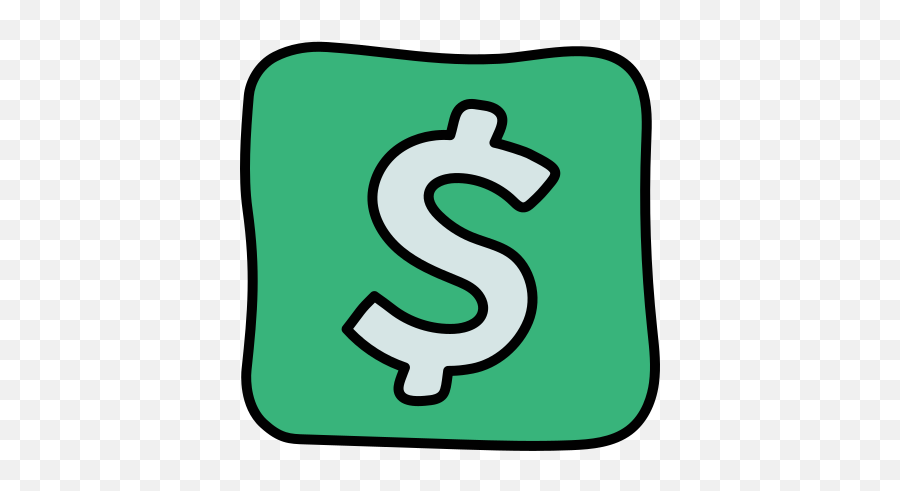 Cash App Icon In Doodle Style Emoji,Thumbs Up And Cash Emoji