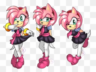 Amy Rose Sonic X Alternate Outfit Sonic The Hedgehog Emoji,Rose Emoticon For Facebook
