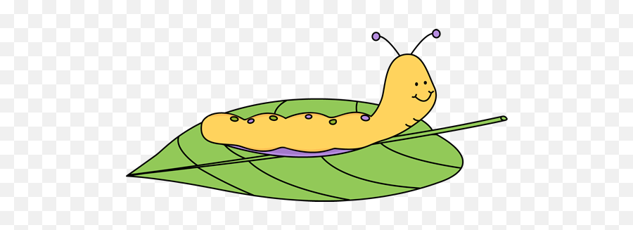 Caterpillar On A Leaf Clip Art - Caterpillar On A Leaf Image Emoji,Slug Emoji Png
