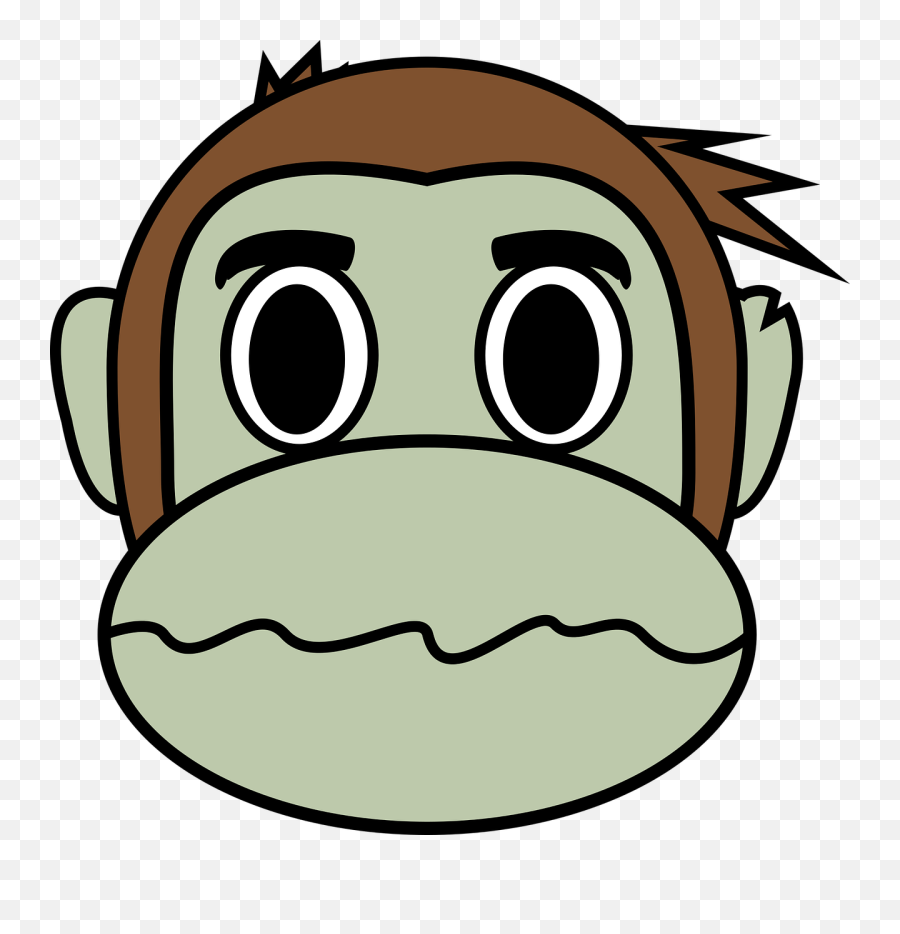 Clipart Mouth Zombie - Funny Monkey Emoji,Monkey Emoji