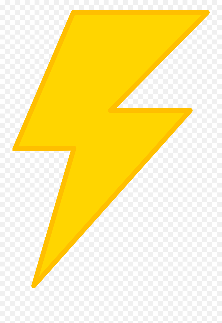 Blue Sky Clipart - Transparent Background Lightning Bolt Cartoon Transparent Background Lightning Png Emoji,Dog Lightning Emoji