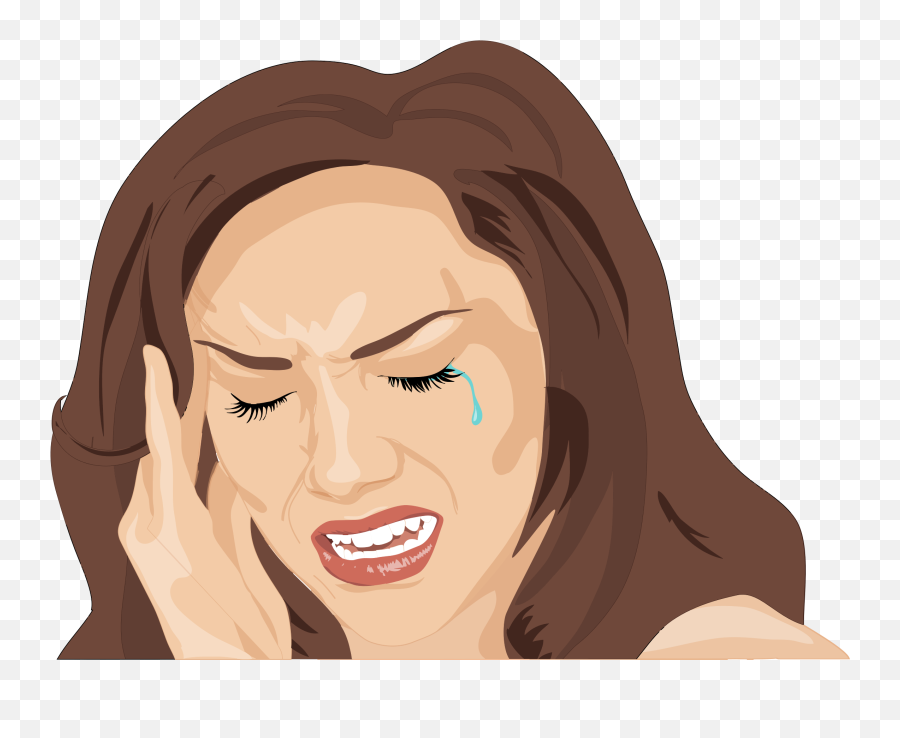 Headache Clipart Head Pain Headache - Broken Cheekbone Emoji,Head Hurt Emoji