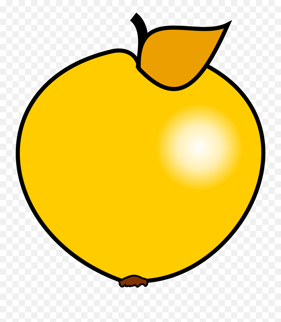 Apple Clipart Big Yellow - Golden Apple Minecraft Texture Minecraft Cartoon Golden Apple Emoji,Apple Emoji Vector Pack