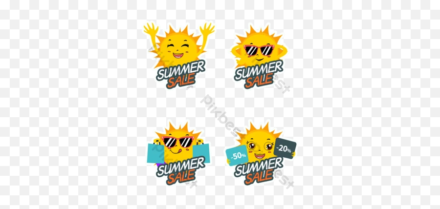 Sun Label Templates Free Psd U0026 Png Vector Download - Pikbest Happy Emoji,Summer Emoji Png