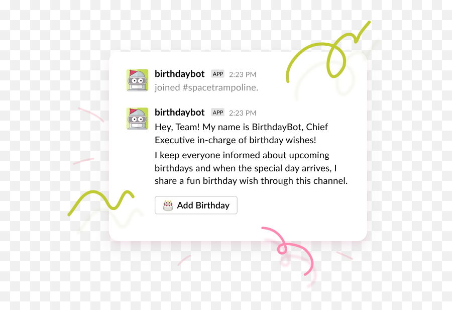 Birthdaybot For Slack - Never Miss Your Teammatesu0027 Birthdays Birthday Message In Slack Emoji,Best Emoji Birthday Messages