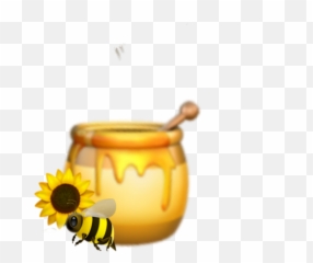 Honey Yellow Bee Emoji Aesthetic - Honey Pot Emoji Apple,Honey Bee Emoji