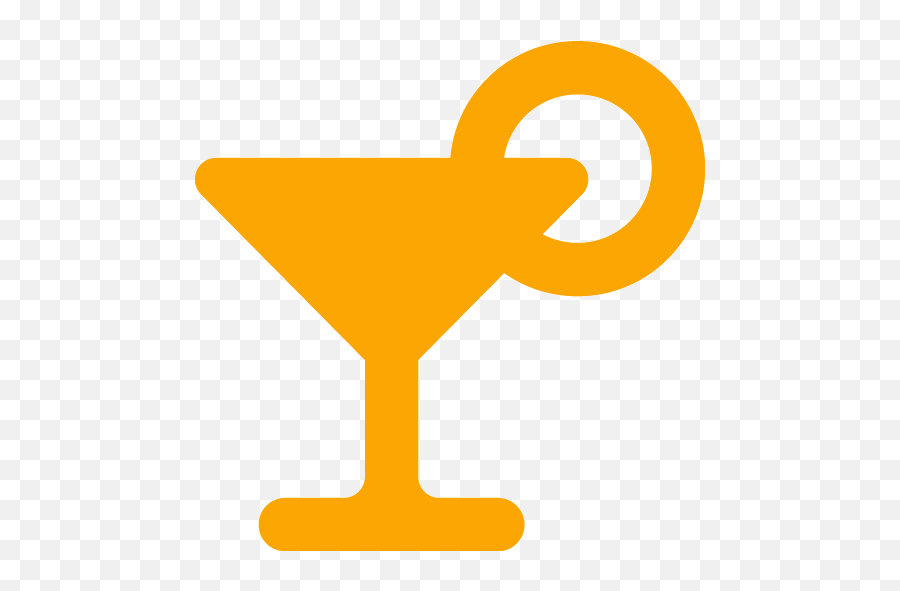 Orange Cocktail 2 Icon - Red Cocktail Icon Png Emoji,List Of Facebook Emoticons Martini Glass