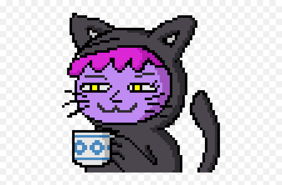 Jenny Cat From Little Dew 2 - Cat Emoji,Don't Know 64 X 64 Emoticon Gif