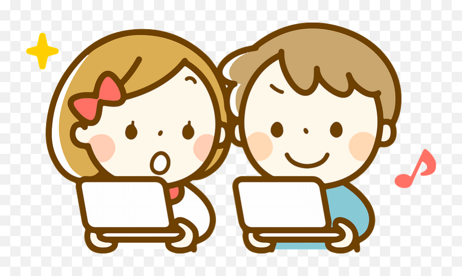Boy And A Girl Playing Video Games Clipart Free Download - Girl Playing Video Games Transparent Emoji,Kid Emoji Game Free