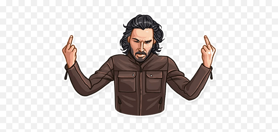 Keanu Reeves Stickers - Fictional Character Emoji,Keanu Reeves Meme Emotion