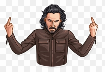 Keanu Reeves Stickers - Fictional Character Emoji,Keanu Reeves Meme Emotion