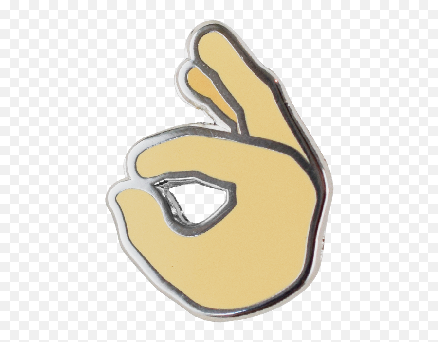 Download Okay Emoji Pin - Sign Language,Ok Emoji Transparent Background
