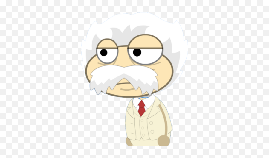 Mark Twain - Fictional Character Emoji,Animated Samuel Clemens Emoticons