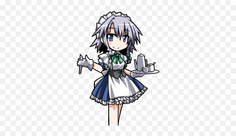 Sakuya Izayoi The Black Hole Rp Wikia Fandom - Sakuya Izayoi Png Emoji,Questioning Emoticon Black And White