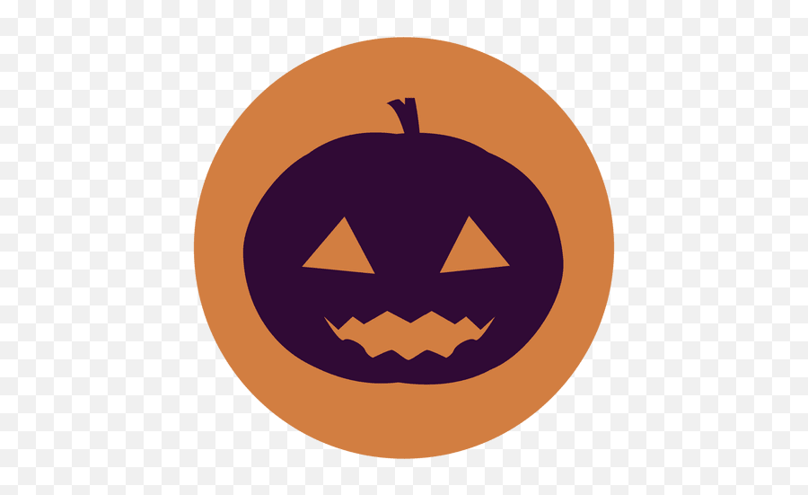 Creepy Pumpkin Circle Icon Transparent Emoji,Pumpkin Emoticon For Twitter