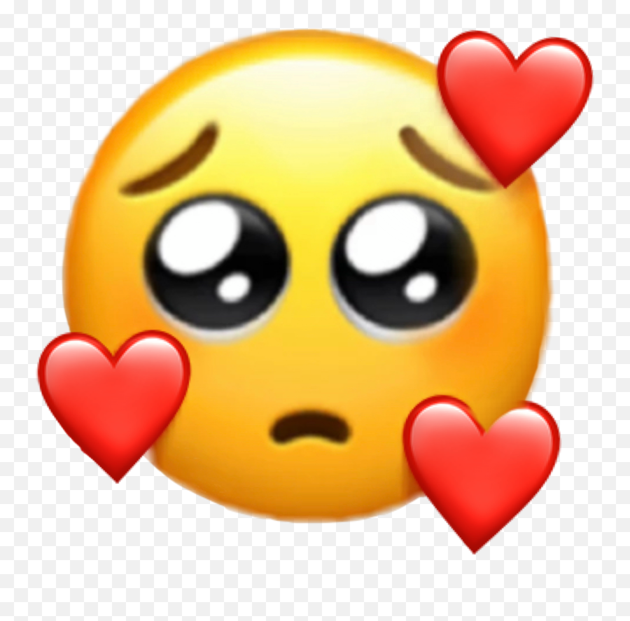 Discover Trending - Sad Emoji With Hearts,Peeing Emoticon