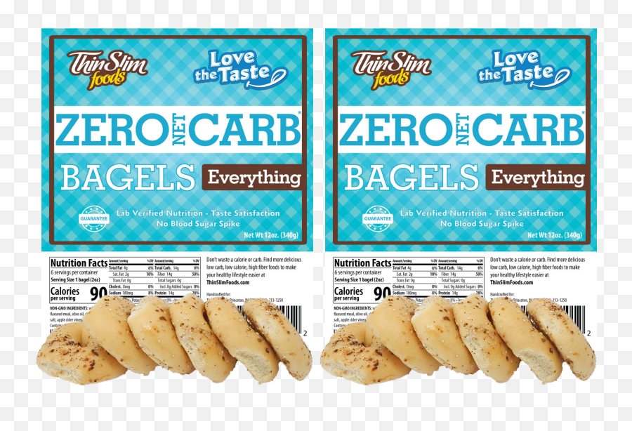 Thinslim Foods Zero Net Carb Low Carb Keto Bagels Everything 2pack Emoji,What Do A Bunch Bread Loaf Emojis Mean In Reference To Sex