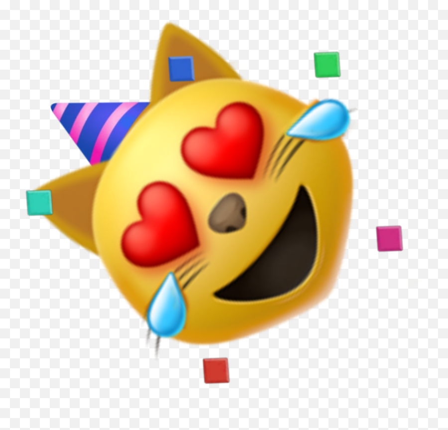 Emojimerge Emoji Cat Party Sticker By The Ace Editor,Are There Cat Emojis Pictures