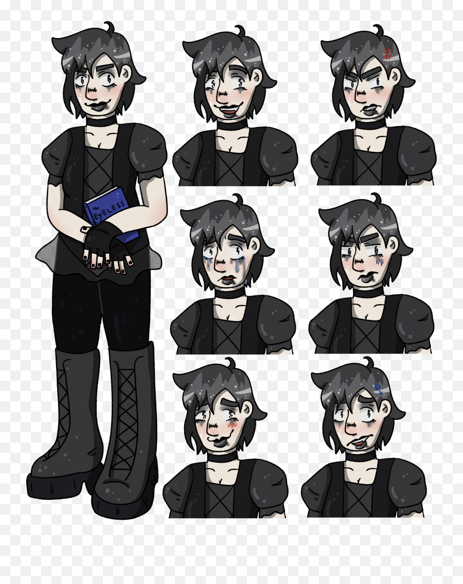 Colors Of Murder Game U2013 Alison Ehmer - 2d Character And Emoji,The Raven Emotions