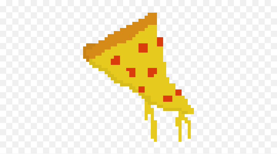 Pizza Pixel Art Maker Emoji,Knocked Out Pizza Emoji