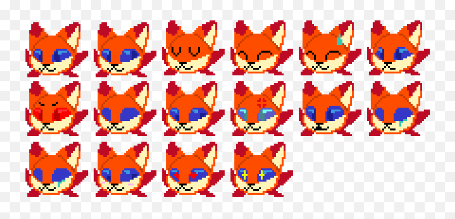 Foxolotl Emotions Pixel Art Maker - Soft Emoji,Art Emotions