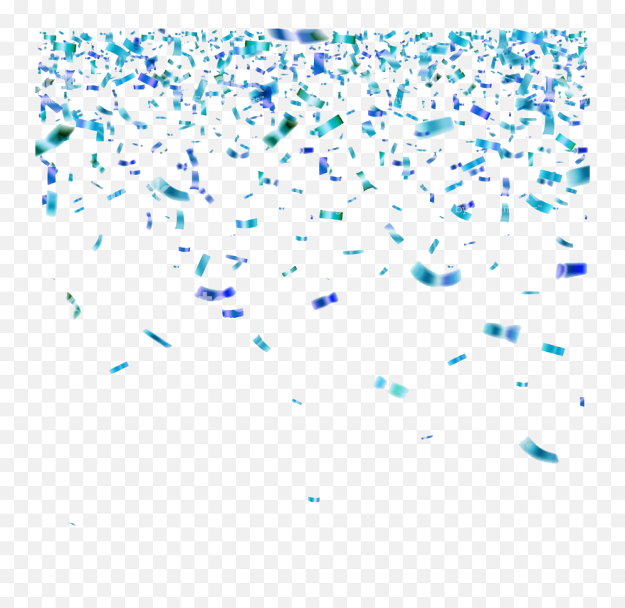 Blue Confetti Transparent Image Png Arts Emoji,Confetti Emojis Png