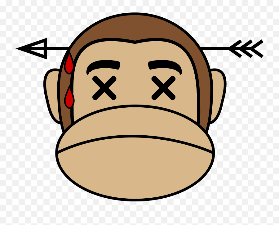 Human Behavior Head Neck Png Clipart - Dead Monkey Png Emoji,Monkey Emoji