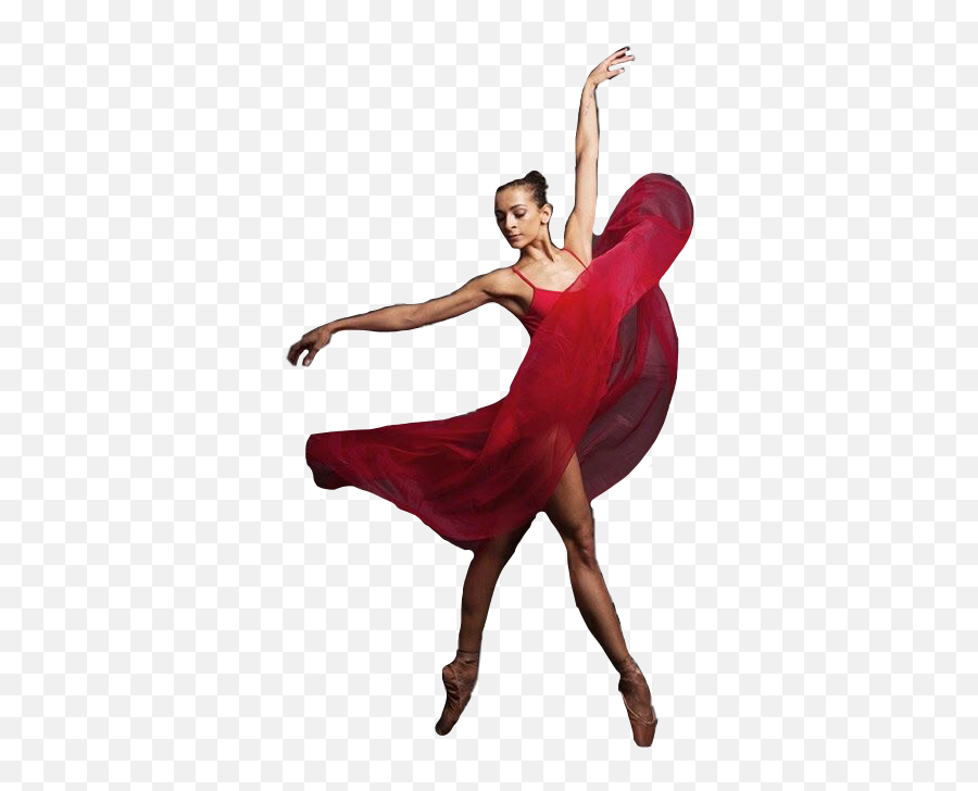 Sticker Dancer Ballerina Girl Red - Modern Dance Emoji,Girl In Red Dress Emoji