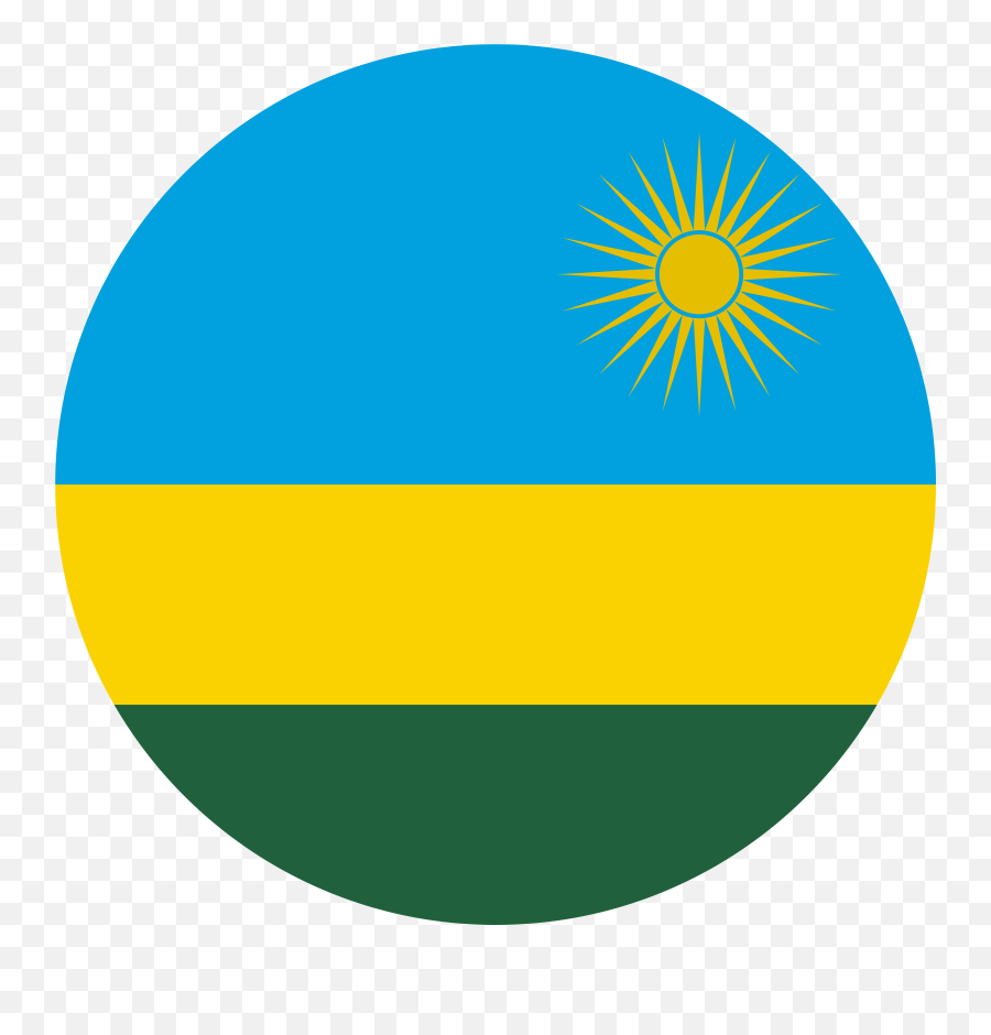 Flag Of Rwanda Flag Download - Rwanda Flag Round Png Emoji,Macedonia Flag Emoji