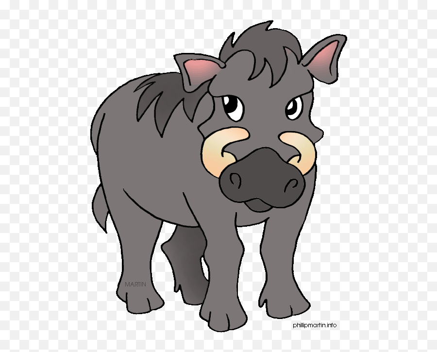 Clipart Panda Terrestrial Animal - Clip Art Warthog Emoji,Warthog Emoji