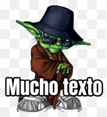 Yoda Mucho Texto - Plantilla Meme Mucho Texto Emoji,Yoda Discord Emoji