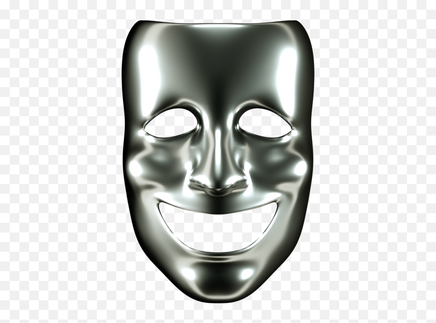 Theatre Mask - Happy Emoji,No Emotion Mask
