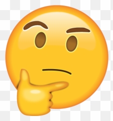 Emoji - Whatsapp Emoji Thinking Png,Biting Lip Emoji
