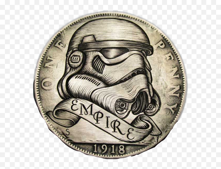 Sticker By Simrandhinsa05 - Hand Engraved Coins Emoji,Star Wars Empire Emoji