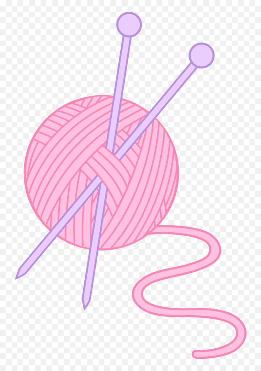 Download Free Png Pink Line Needle Knitting Yarn Hd Image - Knitting Png Emoji,Ball Of Yarn Emoji