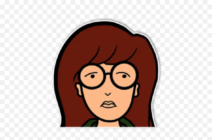 Daria Whatsapp Stickers - Stickers Cloud Animated Low Self Esteem Gif Emoji,Daria Emoji