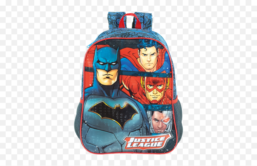 Mochila 16 Liga Da Justiça Fearless - 8872 Artigo Escolar Justice League Emoji,Mochila Escolar Dos Emotions