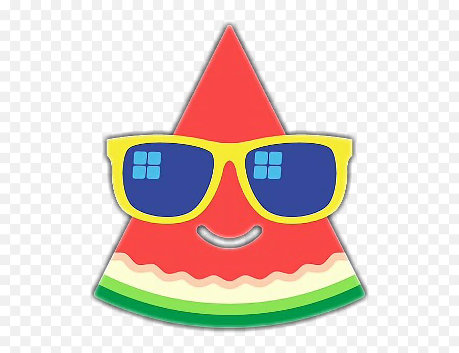 Watermelon Sunny Sunglasses Sticker - Summer Holiday Sunglasses Cartoon Emoji,Summer Emojis Sunglasses Watermelon