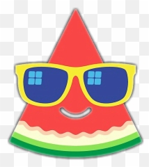 Watermelon Sunny Sunglasses Sticker - Summer Holiday Sunglasses Cartoon Emoji,Summer Emojis Sunglasses Watermelon