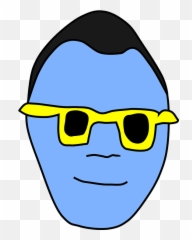 Free Photo Yellow Head Dark Sunglasses Frame Blue Glasses - Cool Clip Art Emoji,Emotion Sunglasses Brain Waves