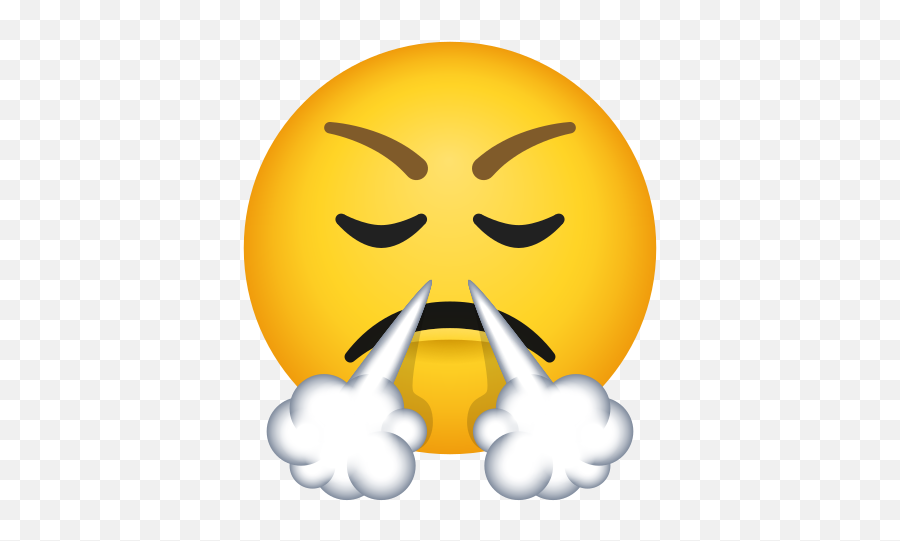 Face With Steam From Nose Icône - Face With Steam From Nose Emoji,Steam Nose Emoticon