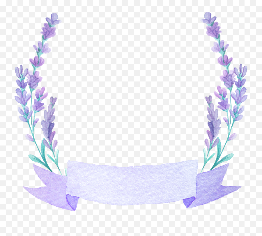 Download Beautiful Flower Wedding Lavender French Watercolor - Lavender Flowers Overlay Emoji,French Girl Emoticon