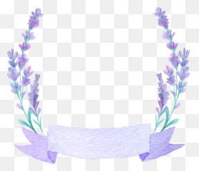 Download Beautiful Flower Wedding Lavender French Watercolor - Lavender Flowers Overlay Emoji,French Girl Emoticon