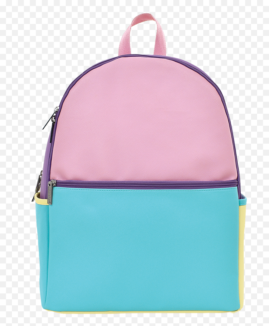 Back - Iscream Color Block Lunch Box Emoji,Emoji Holograph Backpack