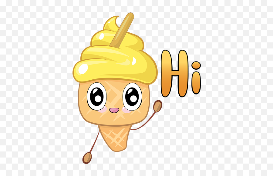 Ice Cream - Very Cute Stickers By Yuri Andryushin Happy Emoji,Yuri On Ice Emojis
