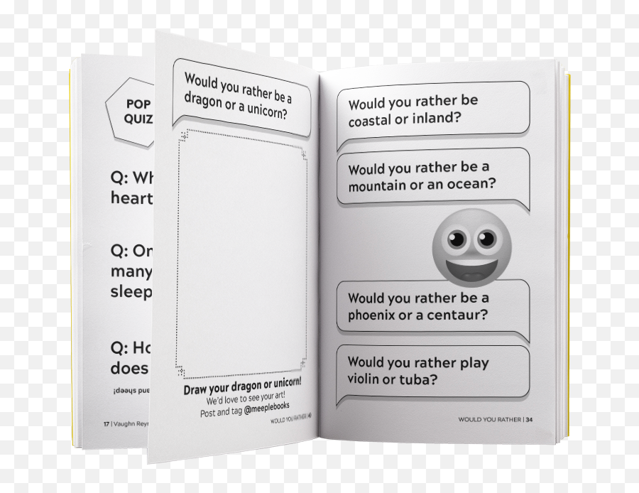 Meeple Books - Kids Game Books For The Whole Family Dot Emoji,Book Emoticon
