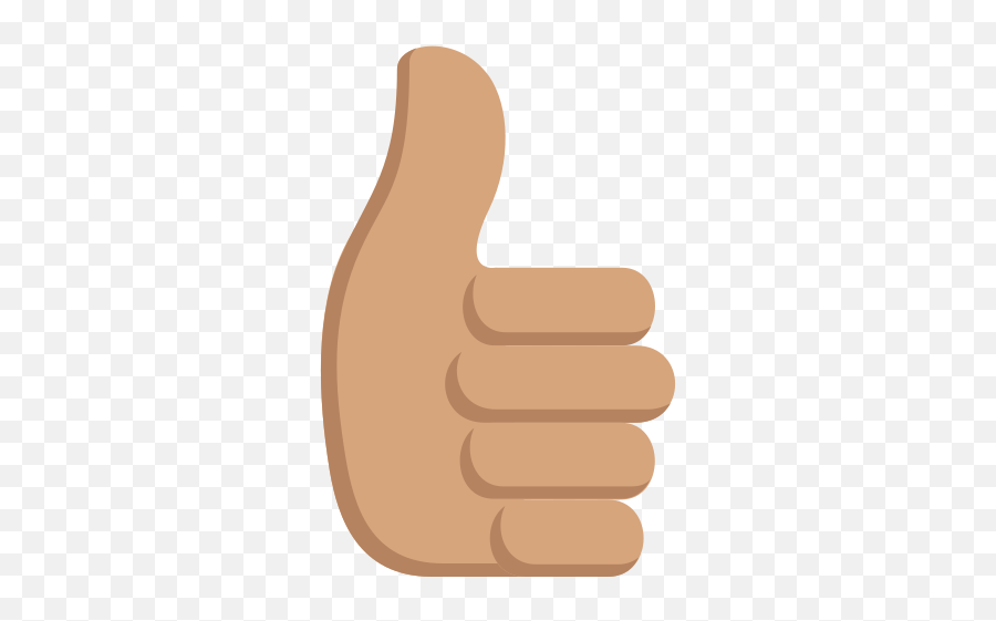 Thumbs Up Sign Tone Emoji - Brown Thumbs Up Emoji Medium,Emoji :3(