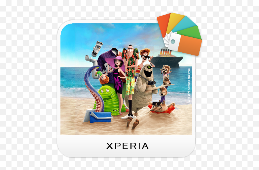 Xperia Hotel Transylvania 3 Theme 100 Apk Download - Com Hotel Transilvânia 3 Poster Emoji,How To Upgrade Emojis On Lggw