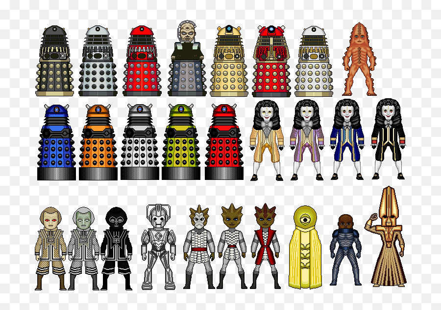 Official Eagle Moss Doctor Who 50th - Fictional Character Emoji,Dr Who Rose Gives Dalek Emoticon