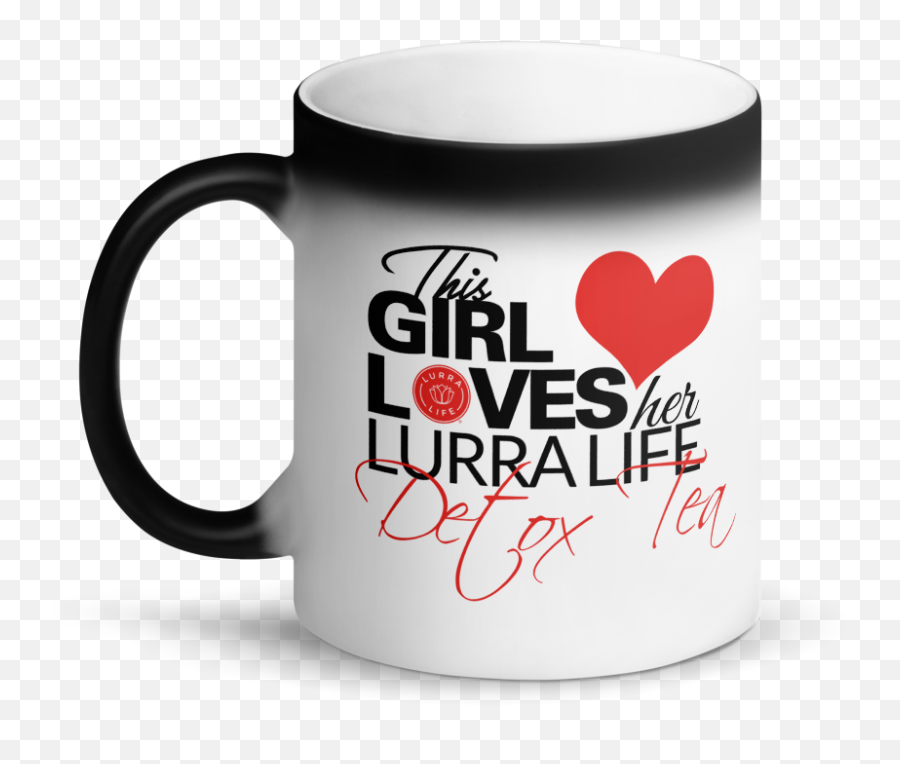 This Girl Loves Her Lurra Life Detox Emoji,Smiley Face Emoticon Emoji Magic Color Changing Ceramic Coffee Mug